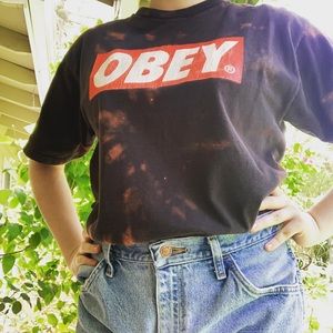 OBEY Bleached Dyed T Shirt